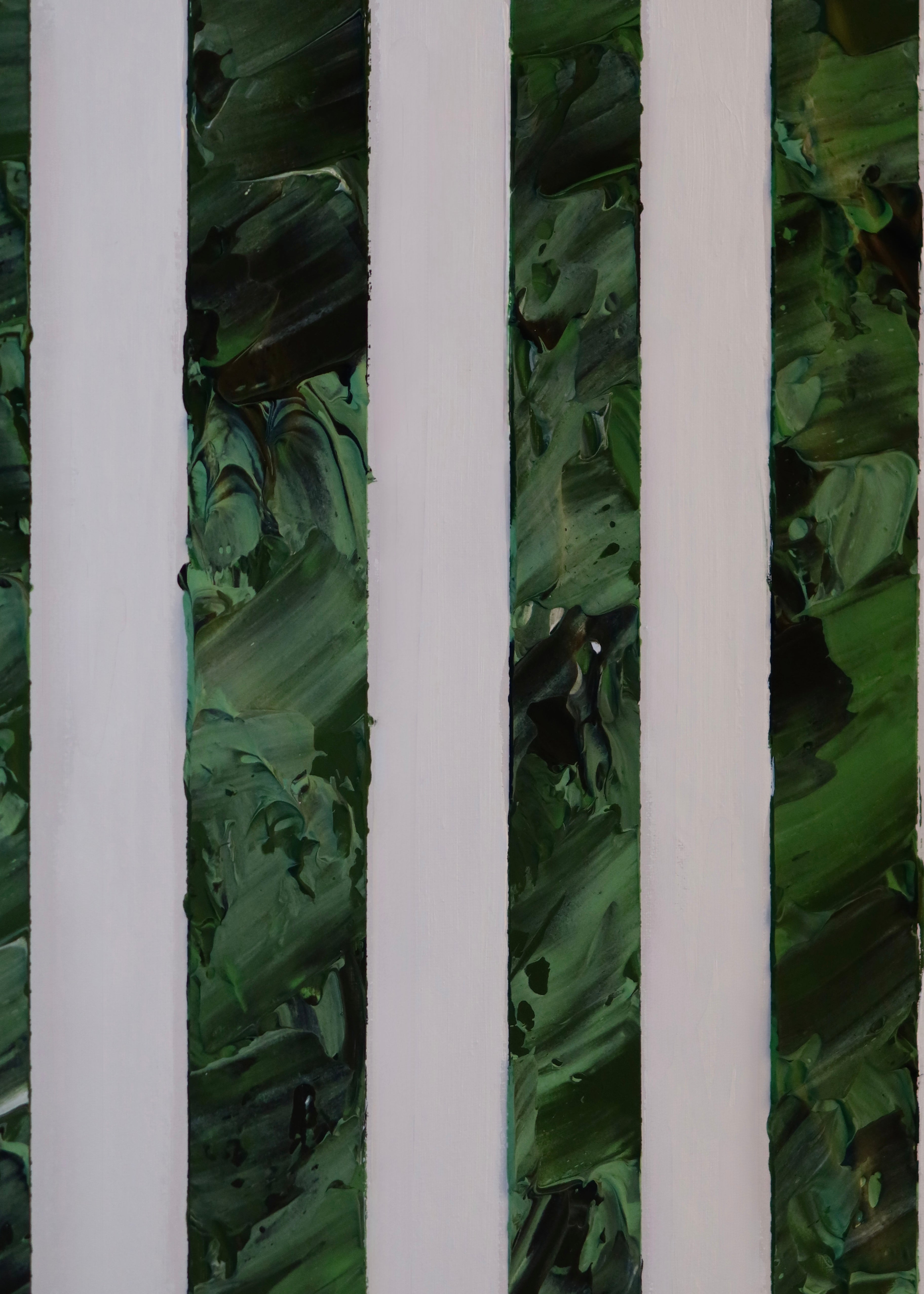 TEXTURED ART ON CANVAS “GREENERY”