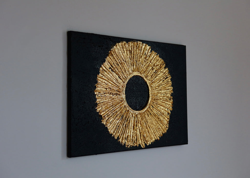 TEXTURED ART CON CANVAS "HOLY GOLD"