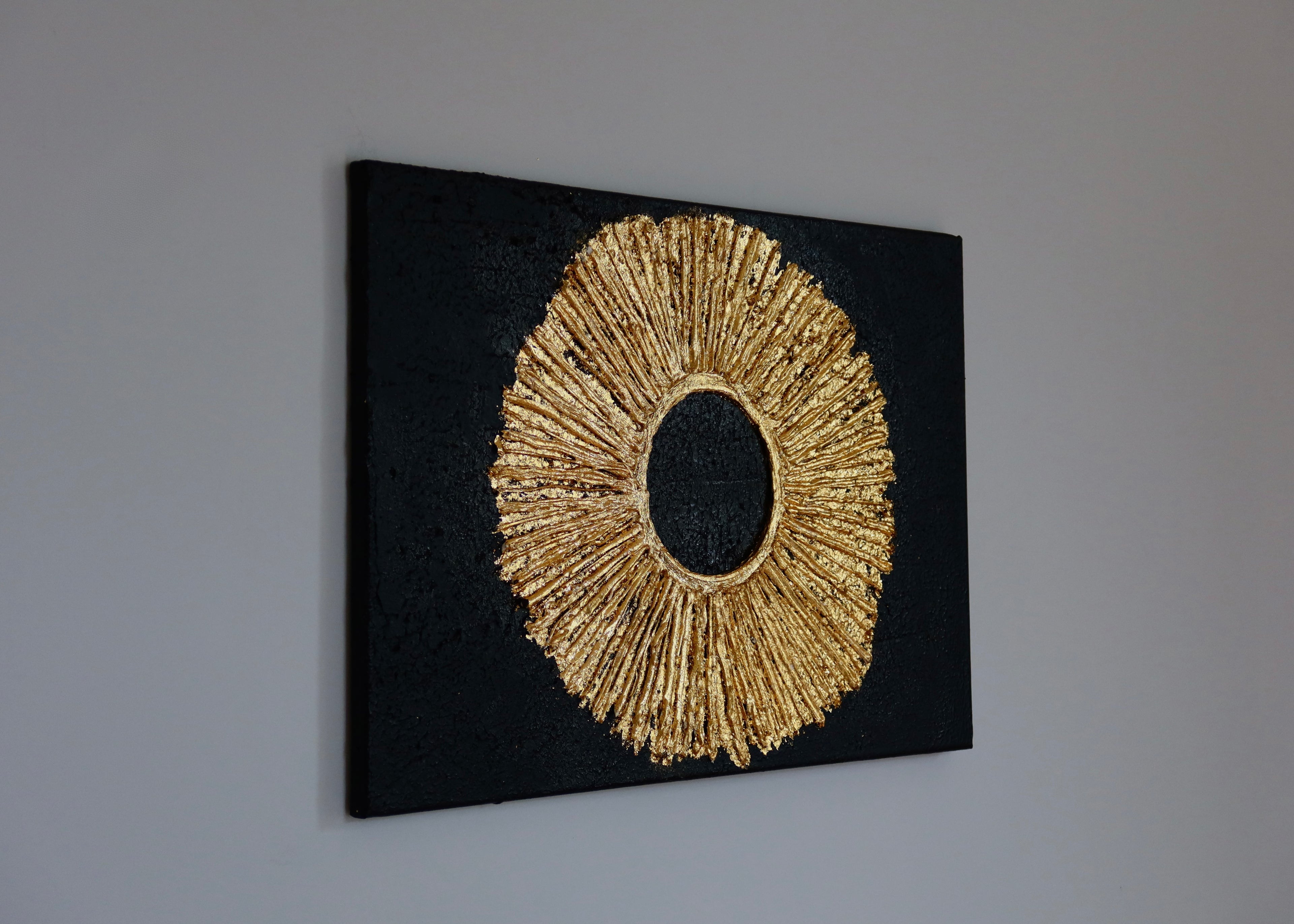 TEXTURED ART CON CANVAS "HOLY GOLD"