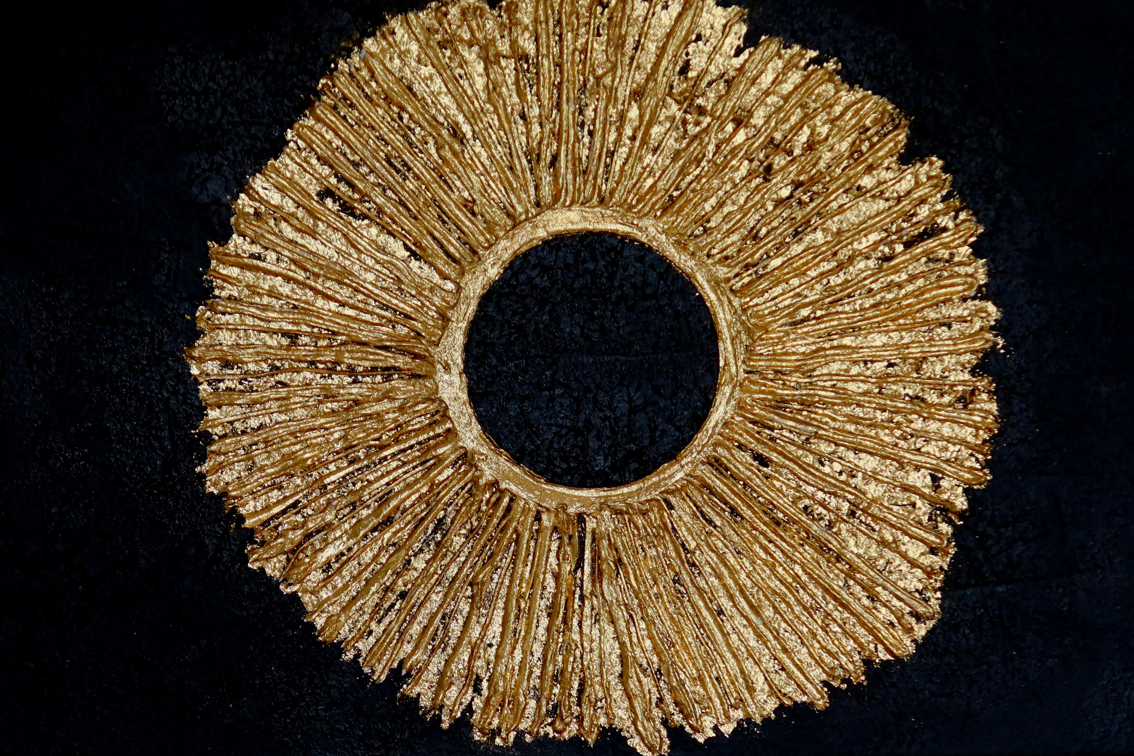 TEXTURED ART CON CANVAS "HOLY GOLD"