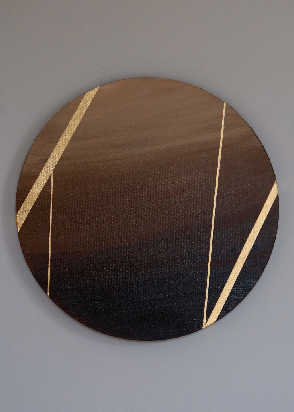 ART ON CANVAS "BROWN SUNSET"