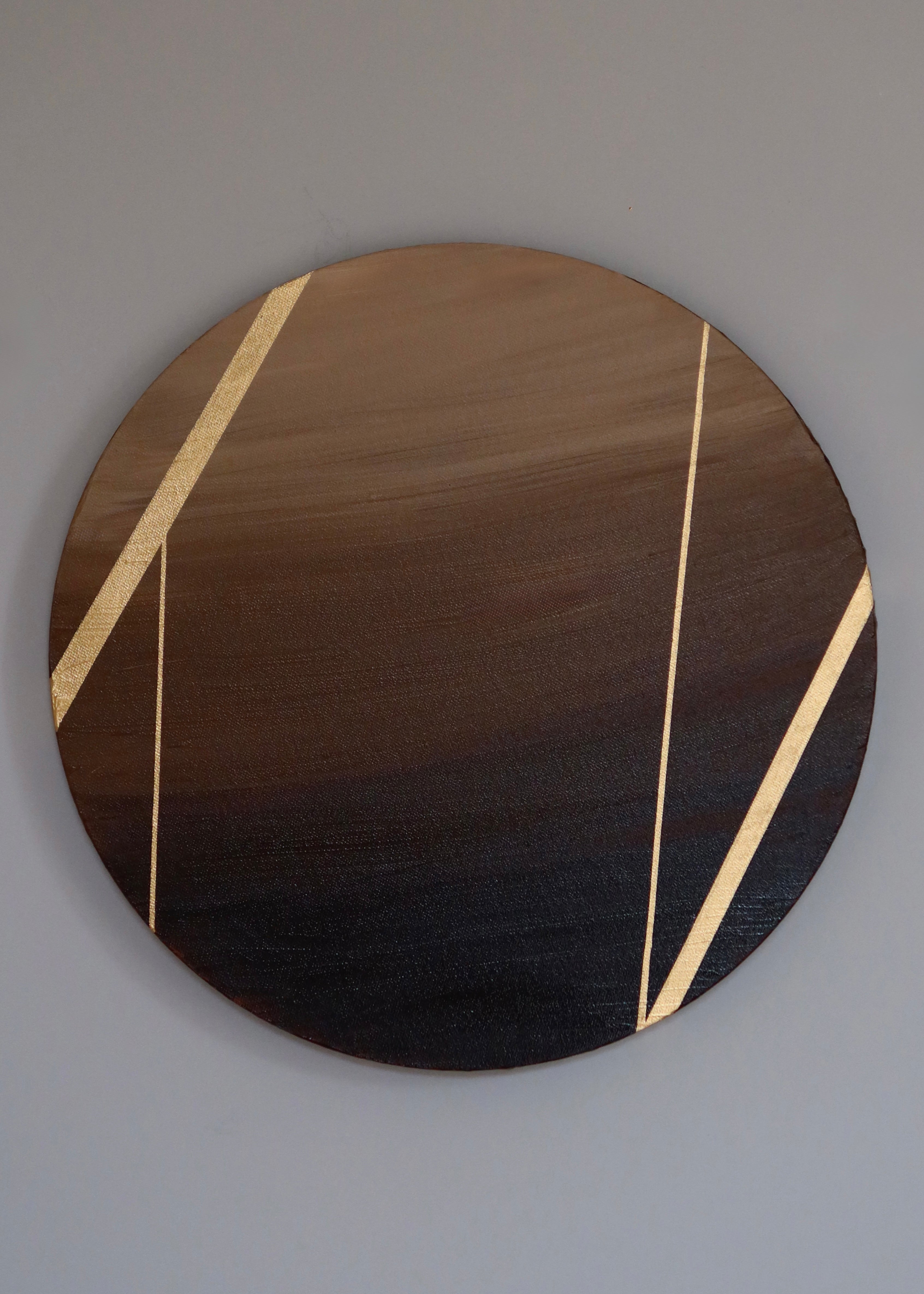 ART ON CANVAS "BROWN SUNSET"